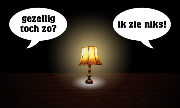 Het grote licht aan